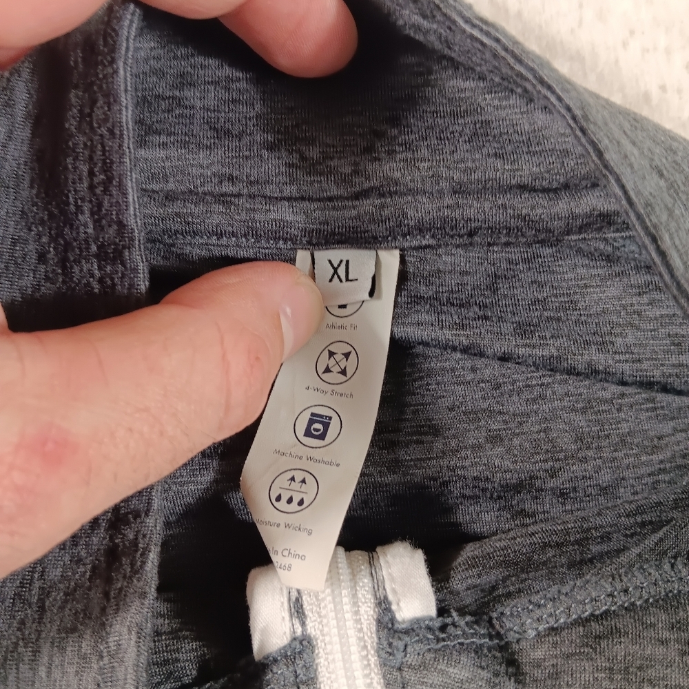 State And Liberty Pullover Mens XL Gray Tech Quarter Zip Athletic Performance - Picture 2 of 9